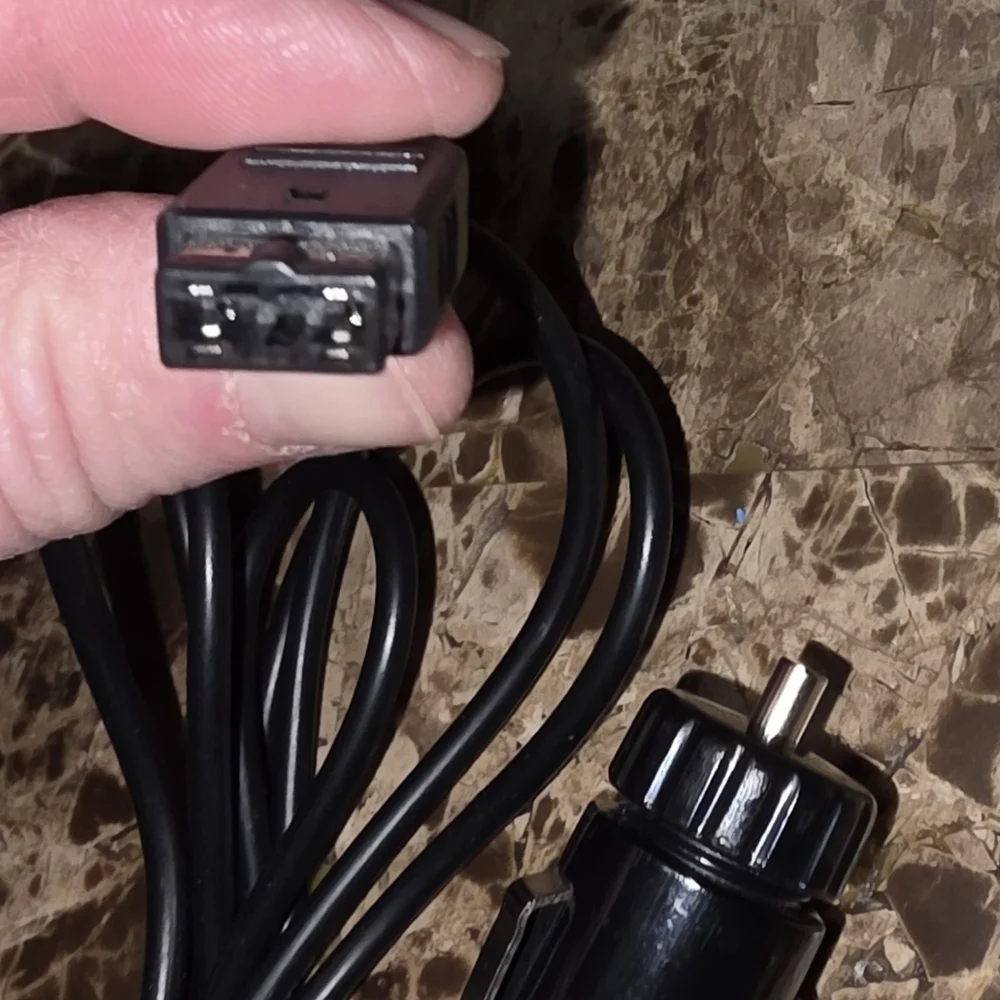 GAMEBOY ORIGINAL SYSTEM Black Car Cigarette Lighter Power Adapter with Long Cord